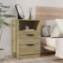 Nightstand 2 pcs Sonoma oak plywood by vidaXL, Nightstands - Ref: Foro24-811239, Price: 92,86 €, Discount: %