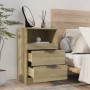 Nachttisch 2 Stück Sonoma-Eichensperrholz von vidaXL, Nachttische - Ref: Foro24-811239, Preis: 93,69 €, Rabatt: %