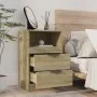 Nightstand 2 pcs Sonoma oak plywood by vidaXL, Nightstands - Ref: Foro24-811239, Price: 92,86 €, Discount: %