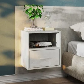 Concrete gray wall bedside table by vidaXL, Nightstands - Ref: Foro24-811015, Price: 46,91 €, Discount: %