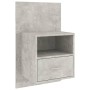 Betongrauer Wand-Nachttisch von vidaXL, Nachttische - Ref: Foro24-811015, Preis: 47,48 €, Rabatt: %