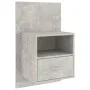 Mesita de noche de pared color gris hormigón de vidaXL, Mesitas de noche - Ref: Foro24-811015, Precio: 46,91 €, Descuento: %