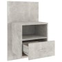 Betongrauer Wand-Nachttisch von vidaXL, Nachttische - Ref: Foro24-811015, Preis: 47,48 €, Rabatt: %