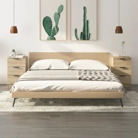 Mesitas de noche 2 unidades color roble Sonoma 40x36x65 cm de vidaXL, Mesitas de noche - Ref: Foro24-811275, Precio: 104,29 €...