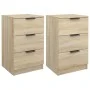 Mesitas de noche 2 unidades color roble Sonoma 40x36x65 cm de vidaXL, Mesitas de noche - Ref: Foro24-811275, Precio: 104,29 €...