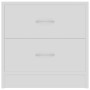 Bedside tables 2 pcs white plywood 40x30x40 cm by vidaXL, Nightstands - Ref: Foro24-801036, Price: 77,61 €, Discount: %