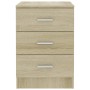 Nachttisch aus Spanplatte aus Sonoma-Eiche, 38 x 35 x 56 cm von vidaXL, Nachttische - Ref: Foro24-800456, Preis: 61,47 €, Rab...