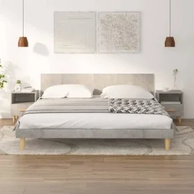 Mesitas de noche 2 unidades color gris hormigón 40x35x47 cm de vidaXL, Mesitas de noche - Ref: Foro24-812015, Precio: 75,09 €...