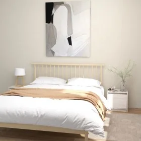 Mesitas de noche 2 uds madera maciza pino blanco 40x30,5x40 cm de vidaXL, Mesitas de noche - Ref: Foro24-808116, Precio: 54,3...