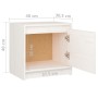 Nachttische 2 Stück aus massivem weißem Kiefernholz 40x30,5x40 cm von vidaXL, Nachttische - Ref: Foro24-808116, Preis: 54,99 ...