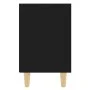 Bedside table with black solid wood legs 40x30x50 cm by vidaXL, Nightstands - Ref: Foro24-805781, Price: 33,13 €, Discount: %