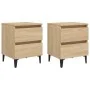 Nightstands 2 pcs Sonoma oak plywood 40x35x50 cm by vidaXL, Nightstands - Ref: Foro24-805876, Price: 87,42 €, Discount: %