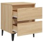Nachttische 2 Stück Sonoma-Eichensperrholz 40x35x50 cm von vidaXL, Nachttische - Ref: Foro24-805876, Preis: 89,21 €, Rabatt: %