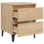 Nightstands 2 pcs Sonoma oak plywood 40x35x50 cm by vidaXL, Nightstands - Ref: Foro24-805876, Price: 87,42 €, Discount: %