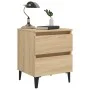 Nightstands 2 pcs Sonoma oak plywood 40x35x50 cm by vidaXL, Nightstands - Ref: Foro24-805876, Price: 87,42 €, Discount: %
