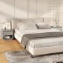 Bedside tables 2 pcs concrete gray plywood 45x34x44 cm by vidaXL, Nightstands - Ref: Foro24-809521, Price: 64,18 €, Discount: %
