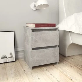 Bedside tables 2 pcs concrete gray chipboard 30x30x40 cm by vidaXL, Nightstands - Ref: Foro24-800522, Price: 59,01 €, Discoun...