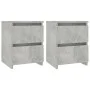 Nachttische 2 Stück betongraue Spanplatte 30x30x40 cm von vidaXL, Nachttische - Ref: Foro24-800522, Preis: 61,76 €, Rabatt: %