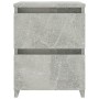 Nachttische 2 Stück betongraue Spanplatte 30x30x40 cm von vidaXL, Nachttische - Ref: Foro24-800522, Preis: 58,38 €, Rabatt: %