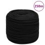 Cuerda de trabajo poliéster negro 6 mm 250 m en Sogas y cuerdas metálicas | Comprar online en Foro24