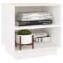 Nachttisch aus massivem Kiefernholz weiß 40x34x40 cm von vidaXL, Nachttische - Ref: Foro24-813327, Preis: 38,03 €, Rabatt: %