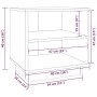Nachttisch aus massivem Kiefernholz weiß 40x34x40 cm von vidaXL, Nachttische - Ref: Foro24-813327, Preis: 38,03 €, Rabatt: %