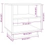 Nachttisch aus massivem Kiefernholz weiß 40x34x40 cm von vidaXL, Nachttische - Ref: Foro24-813327, Preis: 38,49 €, Rabatt: %