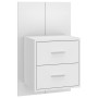 Weißer Wand-Nachttisch von vidaXL, Nachttische - Ref: Foro24-810989, Preis: 54,46 €, Rabatt: %