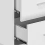 White wall bedside table by vidaXL, Nightstands - Ref: Foro24-810989, Price: 53,81 €, Discount: %