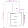 Weißer Wand-Nachttisch von vidaXL, Nachttische - Ref: Foro24-810989, Preis: 54,46 €, Rabatt: %
