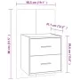 White wall bedside table by vidaXL, Nightstands - Ref: Foro24-810989, Price: 53,81 €, Discount: %