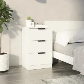 Weißer Nachttisch 40x36x65 cm von vidaXL, Nachttische - Ref: Foro24-811268, Preis: 62,15 €, Rabatt: %