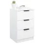 White nightstand 40x36x65 cm by vidaXL, Nightstands - Ref: Foro24-811268, Price: 63,21 €, Discount: %