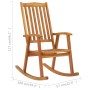 Schaukelstuhl aus massivem Akazienholz von vidaXL, Gartenstühle - Ref: Foro24-311844, Preis: 167,83 €, Rabatt: %
