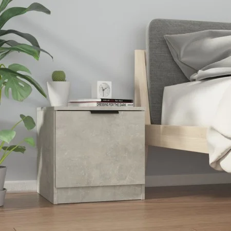Bedside table in concrete gray color, 40x39x40 cm by vidaXL, Nightstands - Ref: Foro24-811204, Price: 33,89 €, Discount: %