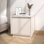Mesita de noche de madera maciza de pino blanco 40x30x40 cm de vidaXL, Mesitas de noche - Ref: Foro24-813307, Precio: 43,86 €...