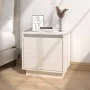 Solid white pine wood bedside table 40x30x40 cm by vidaXL, Nightstands - Ref: Foro24-813307, Price: 43,32 €, Discount: %