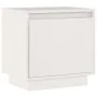 Mesita de noche de madera maciza de pino blanco 40x30x40 cm de vidaXL, Mesitas de noche - Ref: Foro24-813307, Precio: 43,32 €...