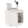 Mesita de noche de madera maciza de pino blanco 40x30x40 cm de vidaXL, Mesitas de noche - Ref: Foro24-813307, Precio: 43,32 €...
