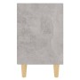 Mesita de noche patas madera maciza gris hormigón 40x30x50 cm de vidaXL, Mesitas de noche - Ref: Foro24-805787, Precio: 29,89...