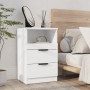 Weißer Nachttisch aus Sperrholz von vidaXL, Nachttische - Ref: Foro24-811232, Preis: 72,07 €, Rabatt: %