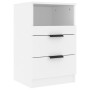 Mesita de noche madera contrachapada blanco de vidaXL, Mesitas de noche - Ref: Foro24-811232, Precio: 75,30 €, Descuento: %