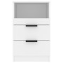 Weißer Nachttisch aus Sperrholz von vidaXL, Nachttische - Ref: Foro24-811232, Preis: 72,07 €, Rabatt: %