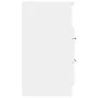 Mesita de noche madera contrachapada blanco de vidaXL, Mesitas de noche - Ref: Foro24-811232, Precio: 70,58 €, Descuento: %