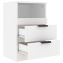 Mesita de noche madera contrachapada blanco de vidaXL, Mesitas de noche - Ref: Foro24-811232, Precio: 75,30 €, Descuento: %