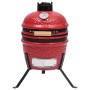 2-in-1-Kamado-Räuchergrill aus roter Keramik, 56 cm von vidaXL, Grillen - Ref: Foro24-316095, Preis: 244,54 €, Rabatt: %