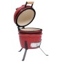 2-in-1-Kamado-Räuchergrill aus roter Keramik, 56 cm von vidaXL, Grillen - Ref: Foro24-316095, Preis: 244,54 €, Rabatt: %
