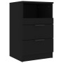 Mesita de noche madera contrachapada color negro de vidaXL, Mesitas de noche - Ref: Foro24-811234, Precio: 75,98 €, Descuento: %