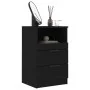 Schwarzer Nachttisch aus Sperrholz von vidaXL, Nachttische - Ref: Foro24-811234, Preis: 74,11 €, Rabatt: %