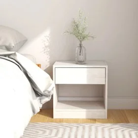 Nachttisch aus massivem Kiefernholz weiß 40x31x40 cm von vidaXL, Nachttische - Ref: Foro24-808065, Preis: 41,50 €, Rabatt: %